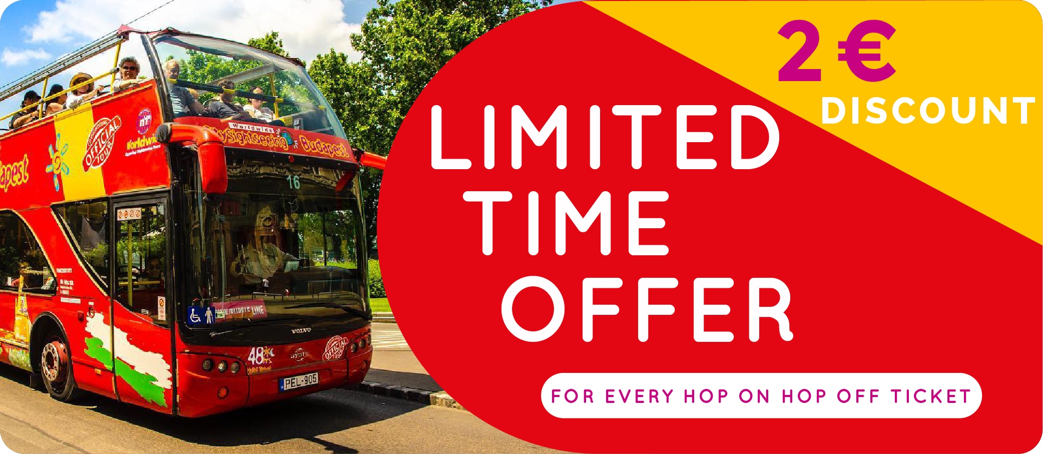 Hop On Hop Off Discount only online price
